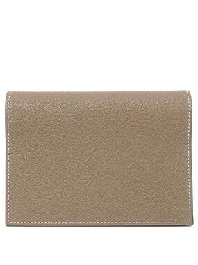 Hermes Notebook Cover Agenda GM Chevre Mysore Etoupe Silver Greige